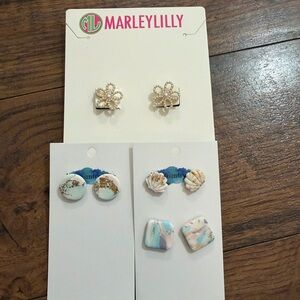 ALL NEW Marleylilly Pearl Flower Earrings & Local Boutique Earrings